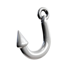 fishing hook on a white background