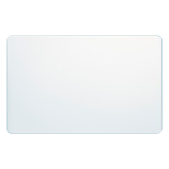 Transparent Rectangle Glass Card PNG. Sleek modern rectangular card