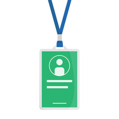 Id Badge Icon Vector Design. 