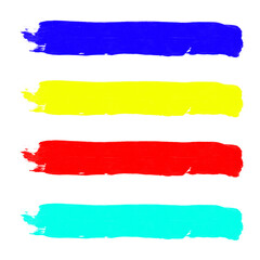 Obraz premium Minimal Brush Stroke Elements for Layout Design