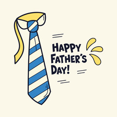 simple and sweet father's day graphic with a tie and expressive text. great for quick, appealing designs for any project honoring fathers.