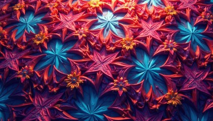 Intricate geometric shapes form complex, repeating designs , tessellation, op-art