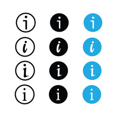 Information Or Info Icon Set Vector Design.