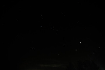 Constellation Ursa Major. Starry sky. Beautiful natural background. Stars in the sky.