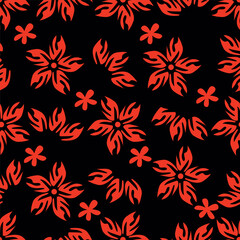 Beautiful and charming abstract allover floral design for textile factory