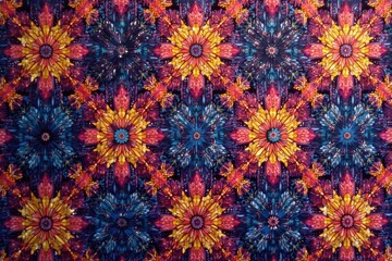 Abstract geometric tapestry pattern, seamless design, wallpaper, pattern, design element