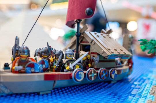 Lego toys in action