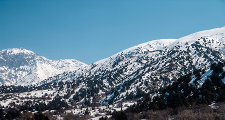 Amirsoy, Amirsay snowy rocks, mountains in Uzbekistan