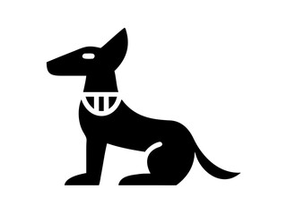 Stylish Cute Safari Animals Stylized As Ancient Egyptian Icon