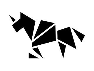 Stylish Abstract Cubist Safari Animals Fragmented Geomet Icon
