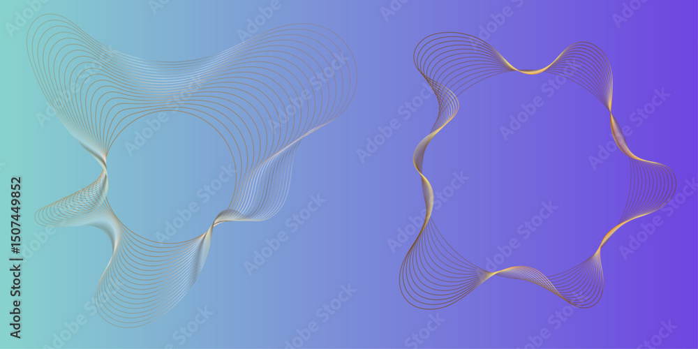 Poster abstract design with intertwined lines, creating a modern and elegant graphic element.. this image f