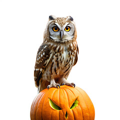 Fototapeta premium great horned owl isolated