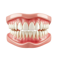 Fototapeta premium Model Of Human Ideal Tooth isolated on a transparent background