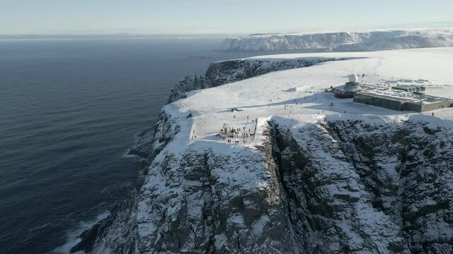 North Cape Norway in winter