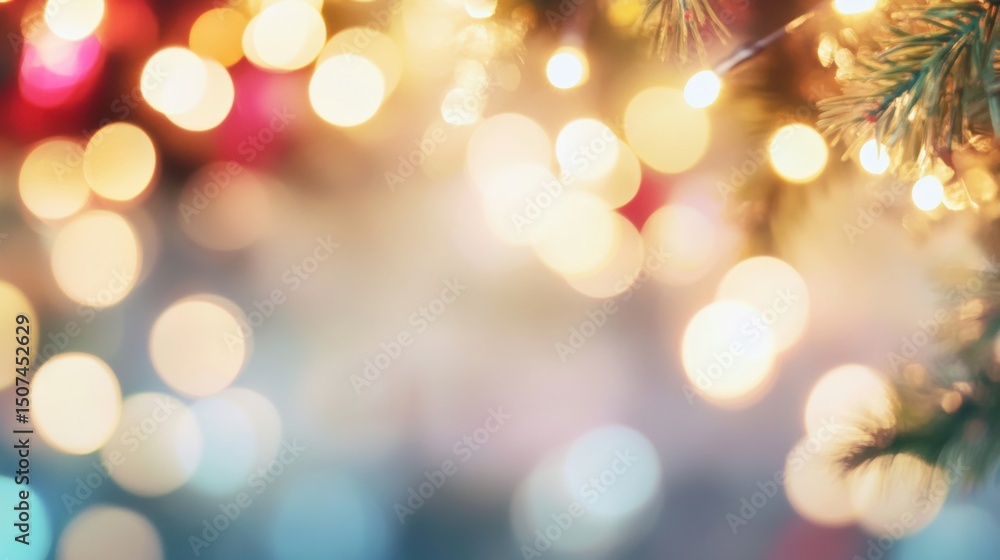Poster transparent bubbles drift gently in the air, surrounded by a vibrant bokeh background filled with sh