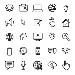 25 business icons set