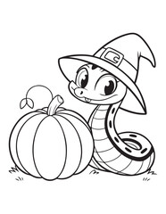Cute Halloween Animal Coloring Pages for Kids – Vector Line Art New Collection
