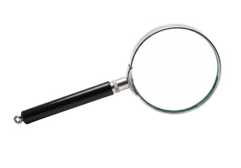 Magnifying glass isolated on transparent background