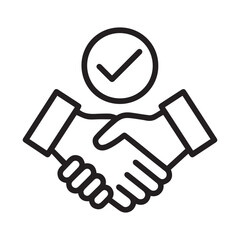 Handshake Confirmation with Tick Mark