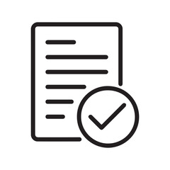 Signed Paper with Checkmark