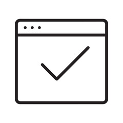 Checkmark on Web Page Interface