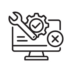 Check Mark on Display Settings Icon