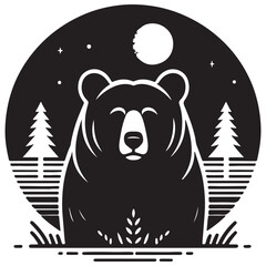 vector illustration of bear