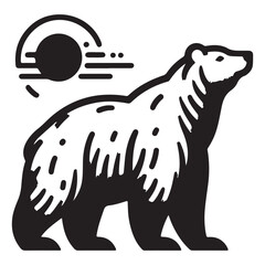 vector illustration of a bear