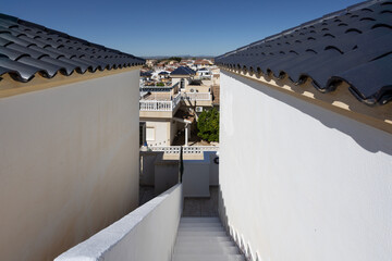 Staircase View Overlooking Rooftops