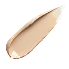 Creamy foundation on white. PNG image, transparent background