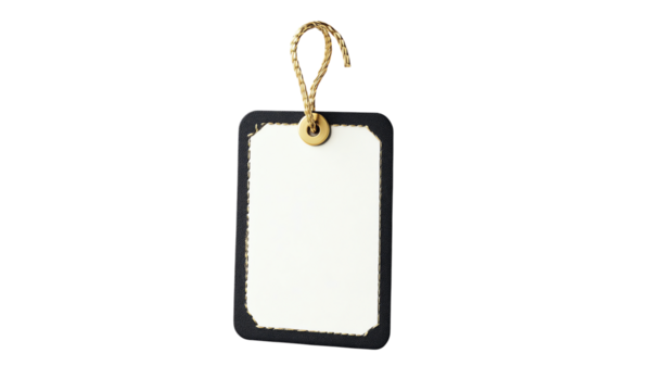 Name tag card isolated on transparent or white background, clipping path ,png 
