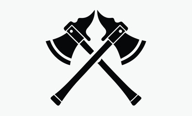 Crossed Firefighter Axes Icon