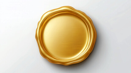 gold seal isolated on white background