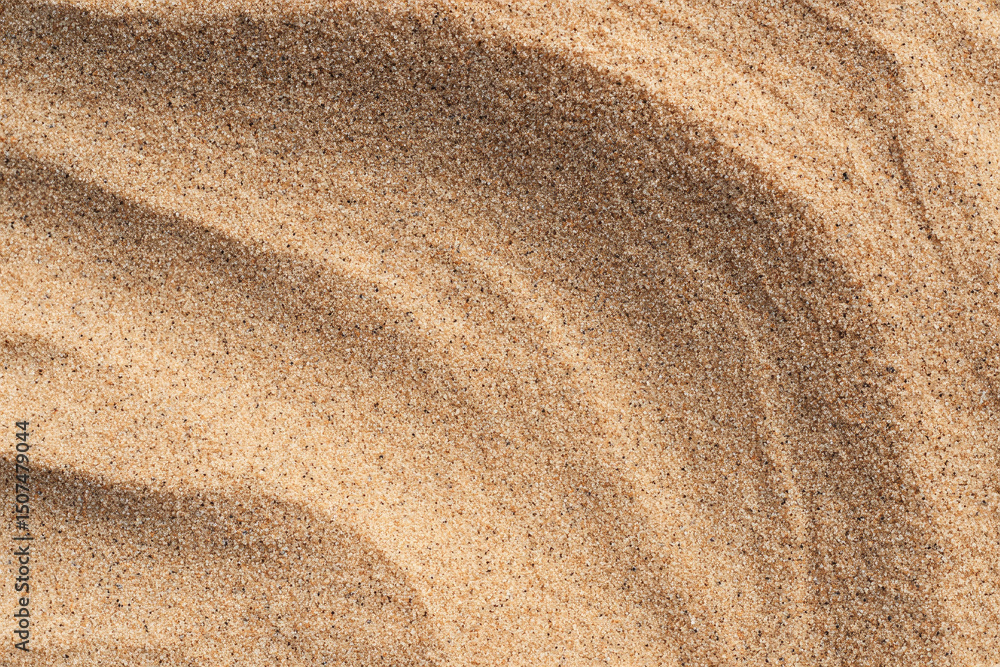 Poster seamless sand beach texture with gentle waves and natural patterns, creating minimal and calming bac