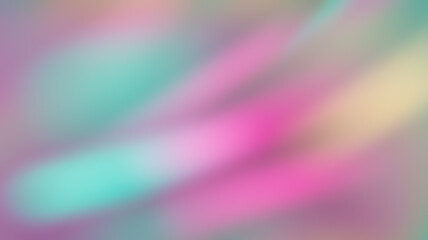 Dynamic abstract background with blurred, overlapping light streaks in vibrant pink, teal, and yellow. Modern design element for energetic presentations or futuristic digital art projects with motion.