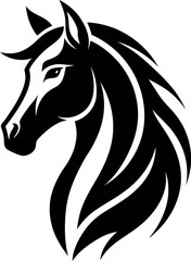 Horse Silhouette Vector Logo – Animal Illustration