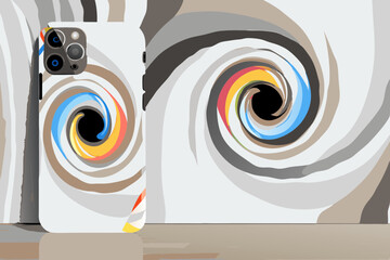 High-resolution abstract digital artwork featuring a vibrant color swirl, perfect as a modern wallpaper.