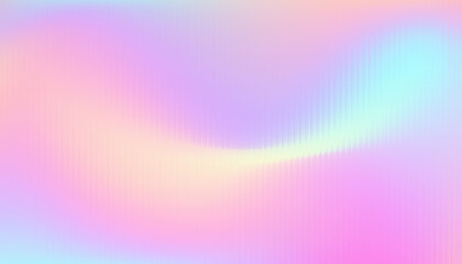 Soft, flowing abstract holographic gradient background in vibrant shades of pink and light yellow. Modern design element for gentle contemporary art or futuristic social media graphics