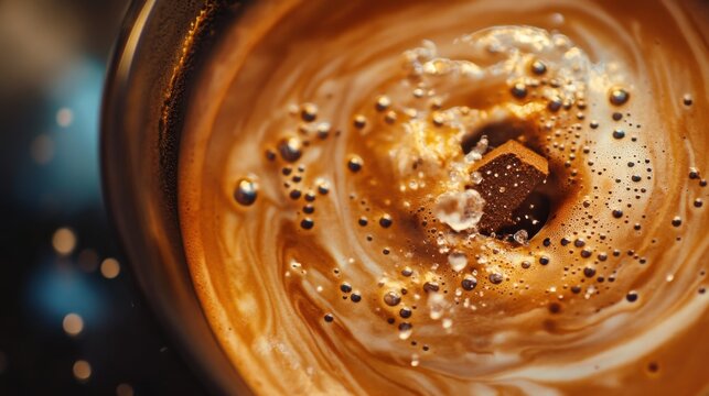 Protein Powder Stirred Into Black Coffee