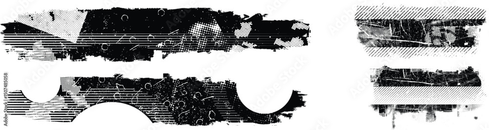 Poster grunge textured banner with rough edges. speckled texture. overlay grunge texture . simply place tex