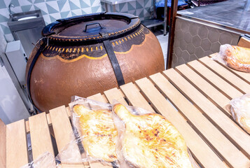 Large tandoor oven for making flat bread