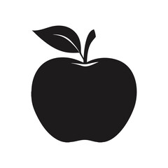 Apple fruit vector illustration graphic design healthy food icon symbol sign drawing silhouette 100char