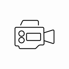 Video camera recording icon vector sign