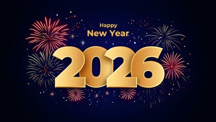 Fototapeta premium Happy New Year Background – Festive and Celebratory Design