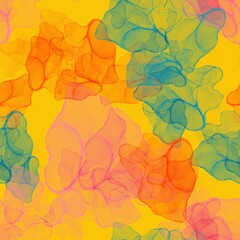 Abstract fluid stains seamless pattern for fabrics and textile 