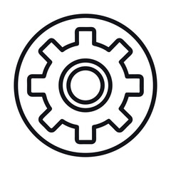 gear icon vector illustration