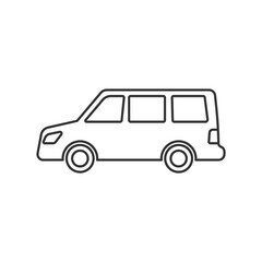 Minivan icon. Vehicle symbol modern, simple, vector, icon for website design, mobile app, ui. Vector Illustration