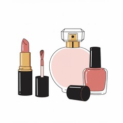 Vetor de Maquiagem Pastel &ndash; Criado com IA

Uso: Blogs de beleza, embalagens, conte&uacute;do digital