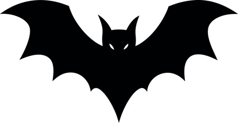 Fototapeta premium Halloween bat icon silhouette 