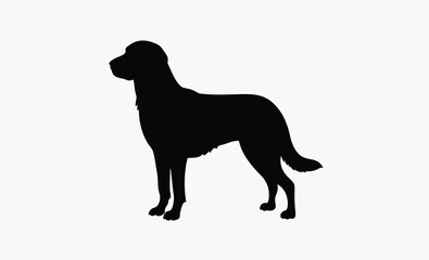 Dog Silhouette Vector Illustration